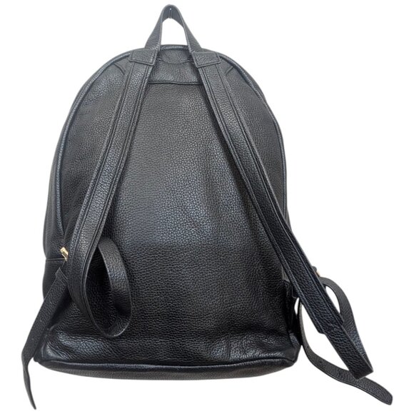 Michael Kors Classic Black Pebbled Leather Backpack - Picture 3 of 5